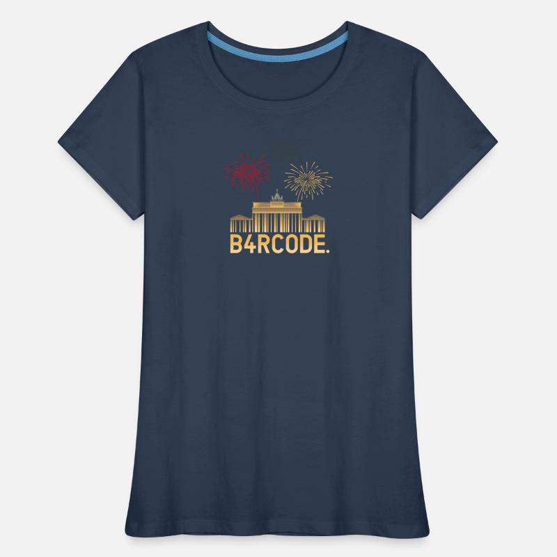 B4RCODE. German Unity Frauen Premium Bio T-Shirt