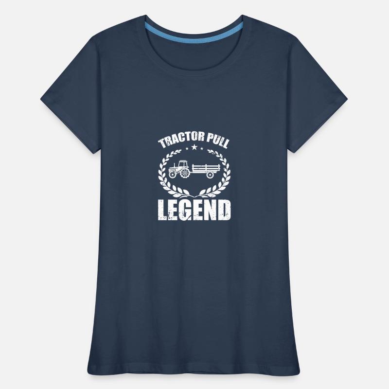 Tractor Pull Legend - Frauen Premium Bio T-Shirt