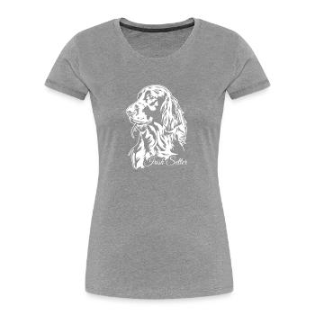 Irish Setter Hunting Dog Hunting Dogs Dogs Wilsigns - Women's Premium Organic T-Shirt - navy - Front - Mia (176cm)