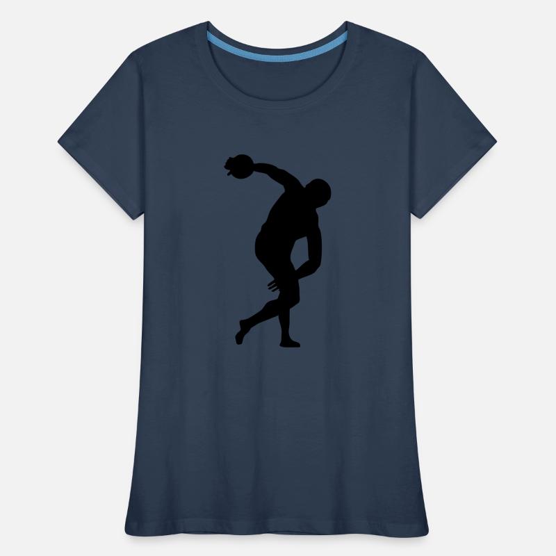 Diskuswurf discus throw Frauen Premium Bio T-Shirt