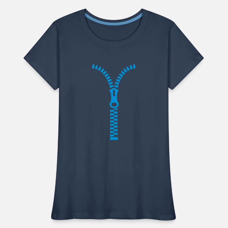 Fermeture-éclair T-shirt bio Premium Femme