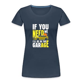Tuning Racing Cars - Women's Premium Organic T-Shirt - navy - Front - Mia (176cm)