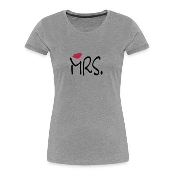 mrs_b - T-shirt bio Premium Femme - bleu marine - Devant - Mia (176cm)