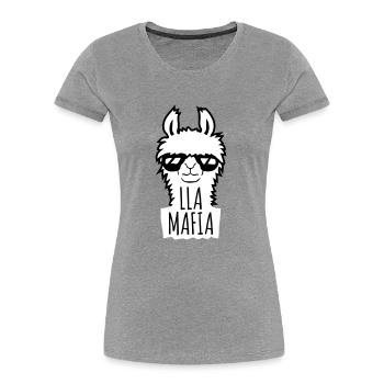 Lla Mafia Lama Disant Lunettes De Soleil Texte Citation Cool - T-shirt bio Premium Femme - bleu marine - Devant - Mia (176cm)