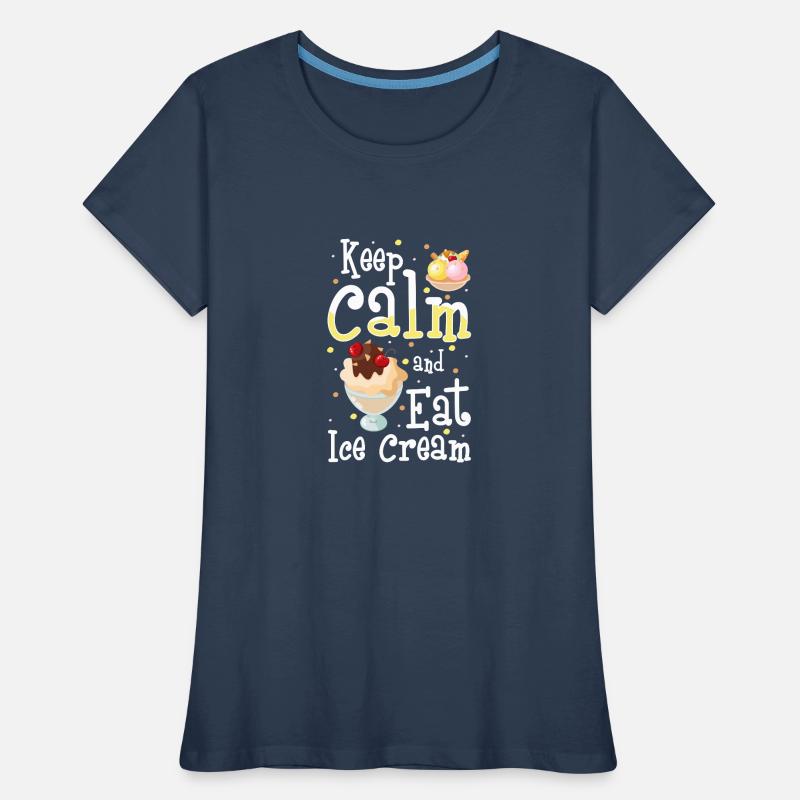 Eiscreme Eiskugel Süßigkeiten Softeis Frauen Premium Bio T-Shirt