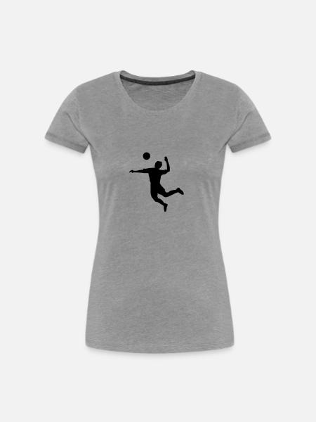 Volleyball - Frauen Premium Bio T-Shirt - Navy