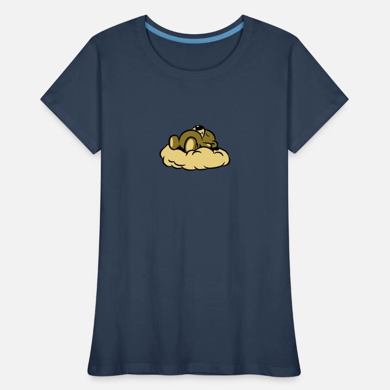 Dream Teddy bear sleeping cloud Women's Premium Organic T-Shirt
