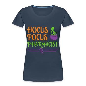 Pharmacist Halloween - Women's Premium Organic T-Shirt - navy - Front - Mia (176cm)