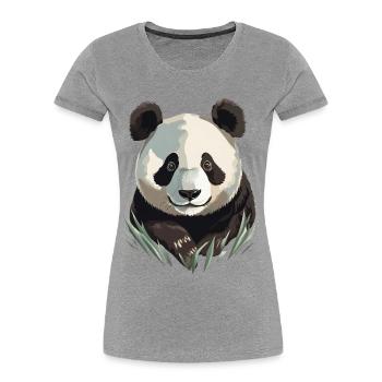 Panda - Women's Premium Organic T-Shirt - navy - Front - Mia (176cm)