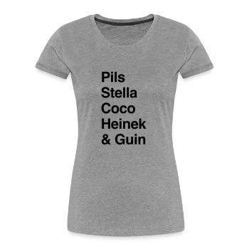 Beer - Women's Premium Organic T-Shirt - navy - Front - Mia (176cm)