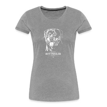 Rottweiler Mom Hunde Hund Rottie Wilsigns - Frauen Premium Bio T-Shirt - Navy - Vorne - Mia (176cm)