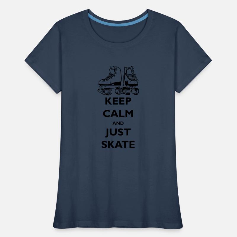 Keep calm : roller T-shirt bio Premium Femme