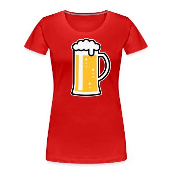 XOriginalBayrisch (R3) - Frauen Premium Bio T-Shirt - Navy - Vorne - Mia (176cm)