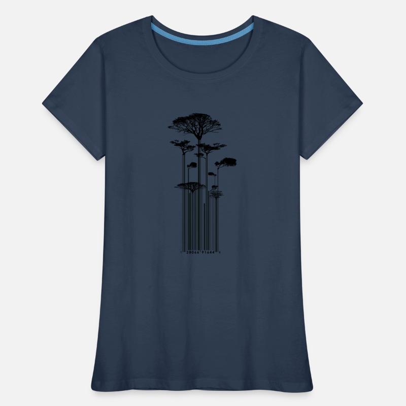 CODE BARRE - Arbre - conso T-shirt bio Premium Femme