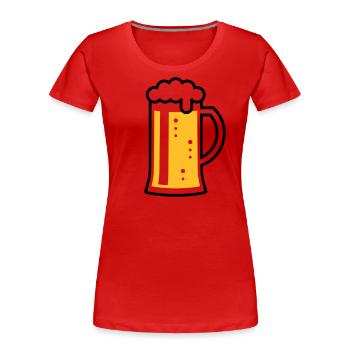 XOriginalBayrisch (R2) - Frauen Premium Bio T-Shirt - Navy - Vorne - Mia (176cm)