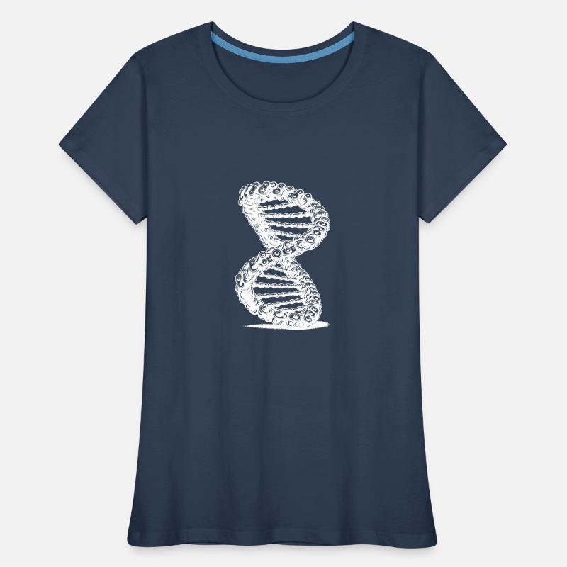 Möbius Loop Curved Chains DNA Women's Premium Organic T-Shirt