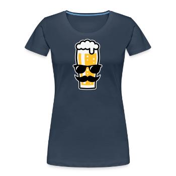 Sunglasses Summer (Three Colours) - Women's Premium Organic T-Shirt - navy - Front - Mia (176cm)