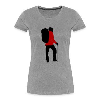 Hikers can be personalized - Women's Premium Organic T-Shirt - navy - Front - Mia (176cm)