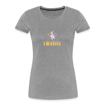 Laborfee - Frauen Premium Bio T-Shirt - Navy - Vorne - Mia (176cm)