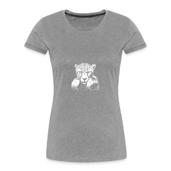 Gepard Boxer Kampfsport MMA - Frauen Premium Bio T-Shirt - Navy - Vorne - Mia (176cm)
