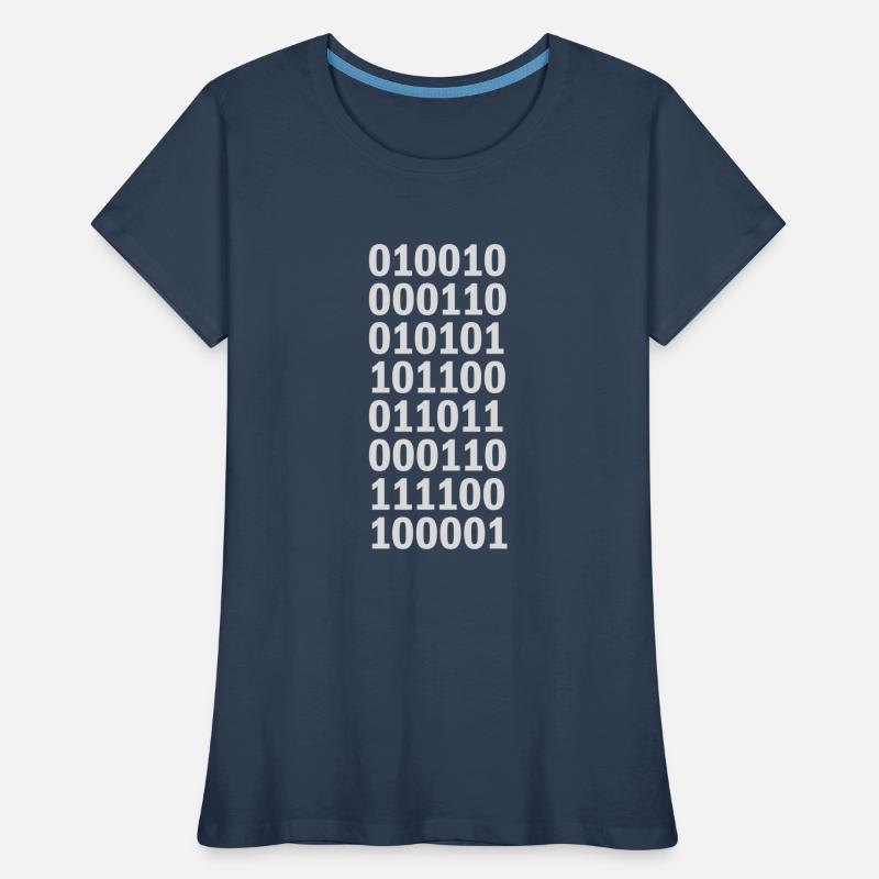 Langage de programme de code binaire T-shirt bio Premium Femme
