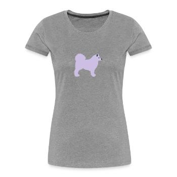 Samojede - Women's Premium Organic T-Shirt - navy - Front - Mia (176cm)