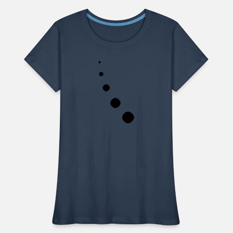 Punkte Dekor Bogen Frauen Premium Bio T-Shirt