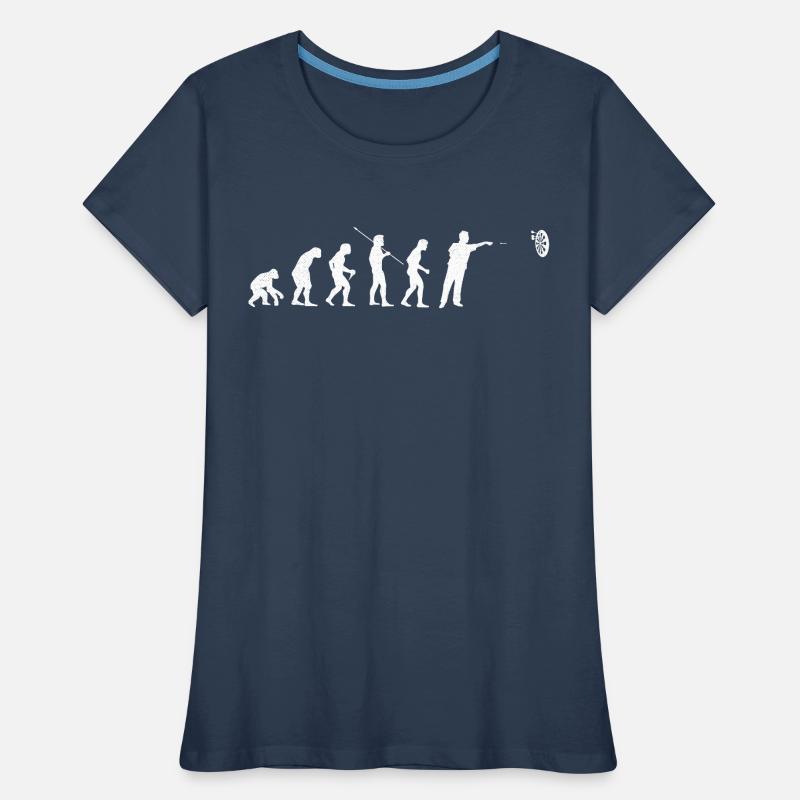 Darts Evolution Darts Player Darts Darts Cadeau T-shirt bio Premium Femme