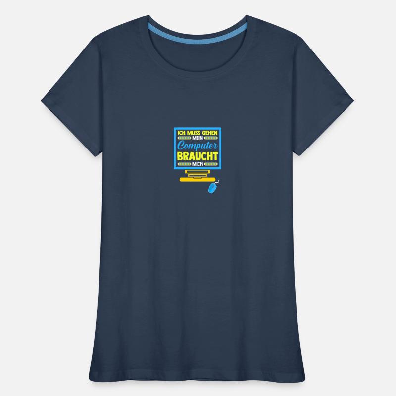 Computer Gamer Zocker Administrator Programmierer Frauen Premium Bio T-Shirt