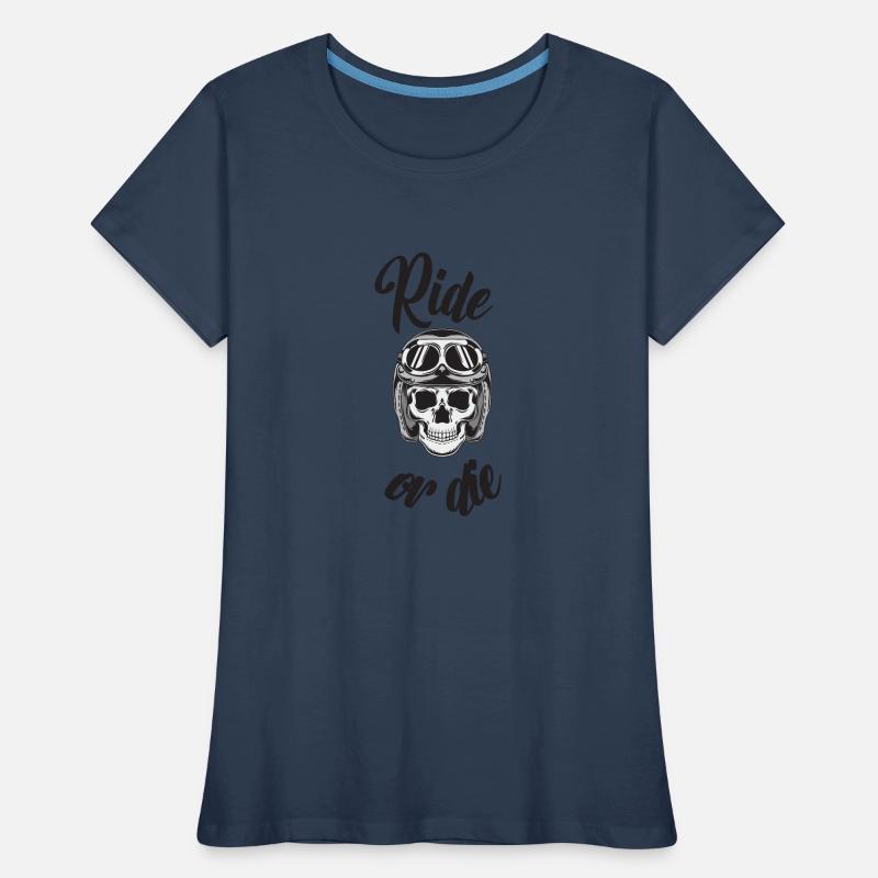 reiten oder sterben Frauen Premium Bio T-Shirt