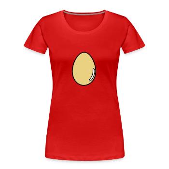 Ei - Frauen Premium Bio T-Shirt - Navy - Vorne - Mia (176cm)