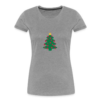 Christmas tree - Women's Premium Organic T-Shirt - navy - Front - Mia (176cm)