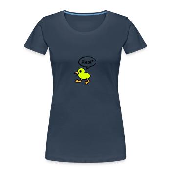 beep bird - Women's Premium Organic T-Shirt - navy - Front - Mia (176cm)
