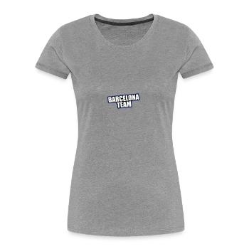 Barcelona Team Travel Holidays - Women's Premium Organic T-Shirt - navy - Front - Mia (176cm)