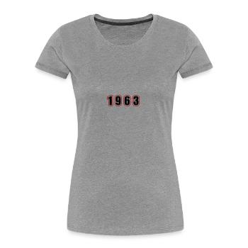 1963 Jahr Geburtstag - Frauen Premium Bio T-Shirt - Navy - Vorne - Mia (176cm)