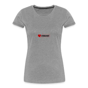 Cœur d’escouade - T-shirt bio Premium Femme - bleu marine - Devant - Mia (176cm)
