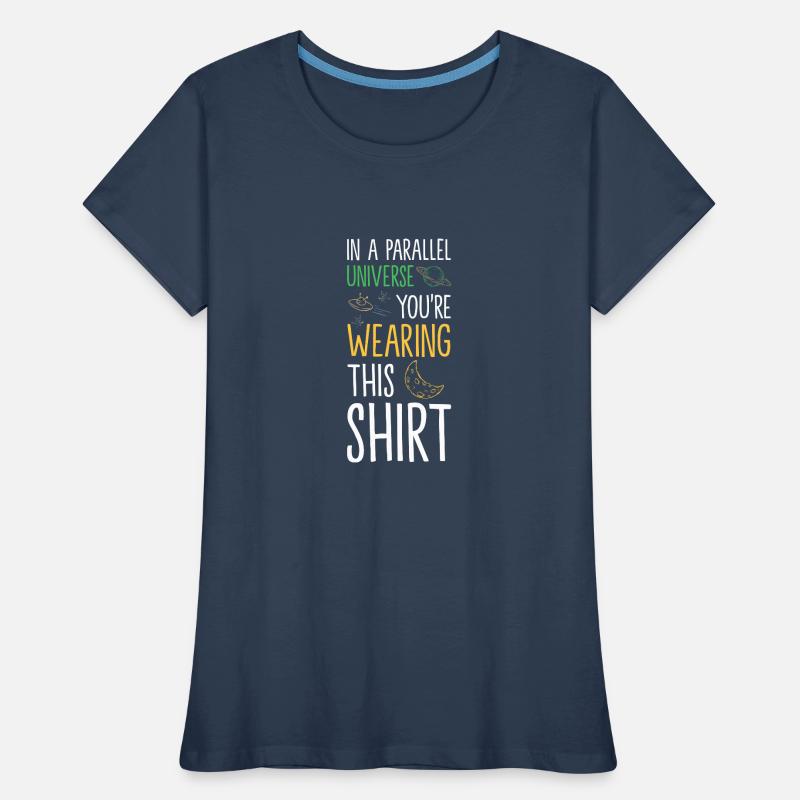 Astronaut solar system Women's Premium Organic T-Shirt