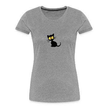 Black Kitten - Women's Premium Organic T-Shirt - navy - Front - Mia (176cm)