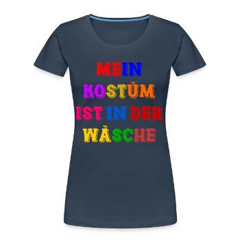 Carnival Costume Women's Gift Carnival Carnival - Women's Premium Organic T-Shirt - navy - Front - Mia (176cm)