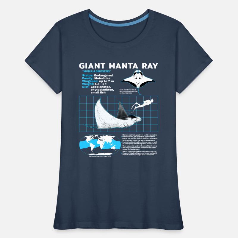 Manta rays Datasheet Women's Premium Organic T-Shirt