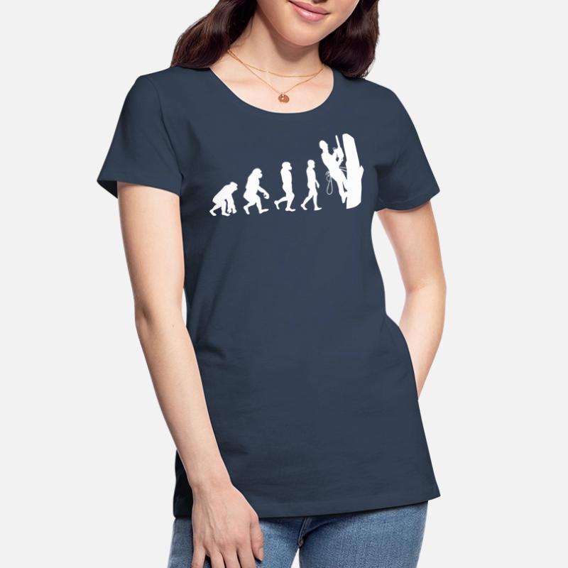 Arborist Tree Climber Climbing Trimmer Evolution Women's Premium Organic T-Shirt