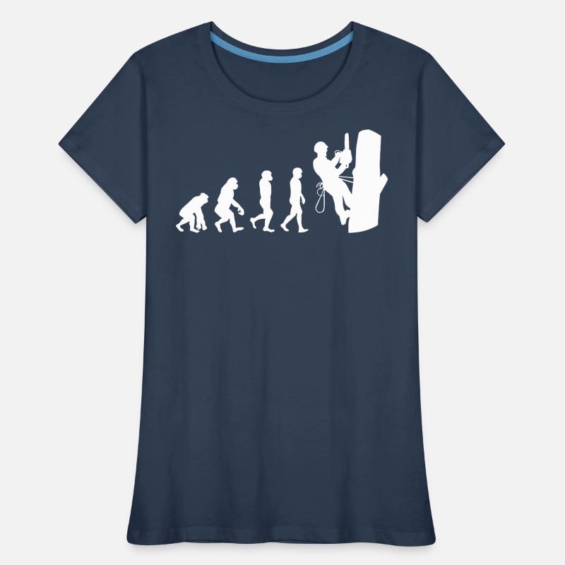 Arborist Tree Climber Climbing Trimmer Evolution Women's Premium Organic T-Shirt