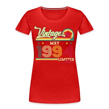 Original juin 1994 Né en 1994 30e anniversaire 94 - T-shirt bio Premium Femme - bleu marine - Devant - Mia (176cm)