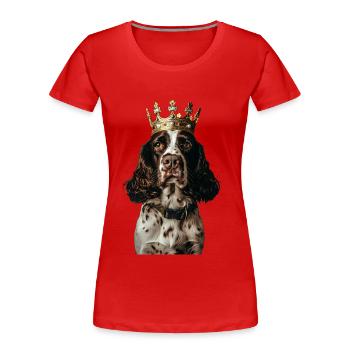 English Springer Spaniel - Women's Premium Organic T-Shirt - navy - Front - Mia (176cm)