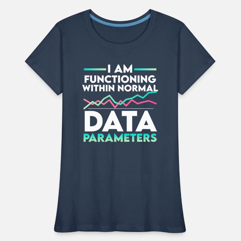 Parameters US Flag Computer Data Scientist Women's Premium Organic T-Shirt