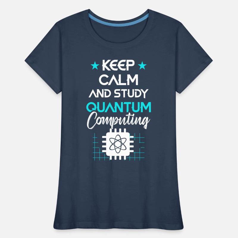 Quantencomputer Quantenmechanik Frauen Premium Bio T-Shirt
