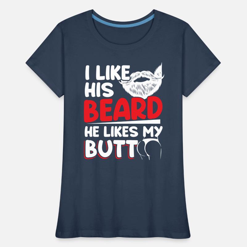 Couples Relationship Beard Lovers Women's Premium Organic T-Shirt