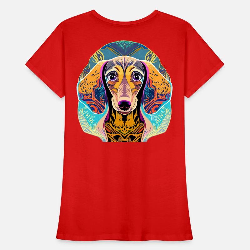 Teckel T-shirt bio Premium Femme