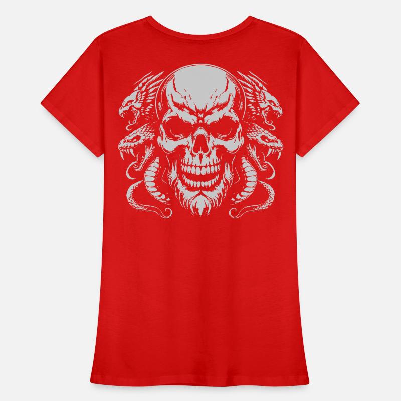 Skull with snake ring Women's Premium Organic T-Shirt