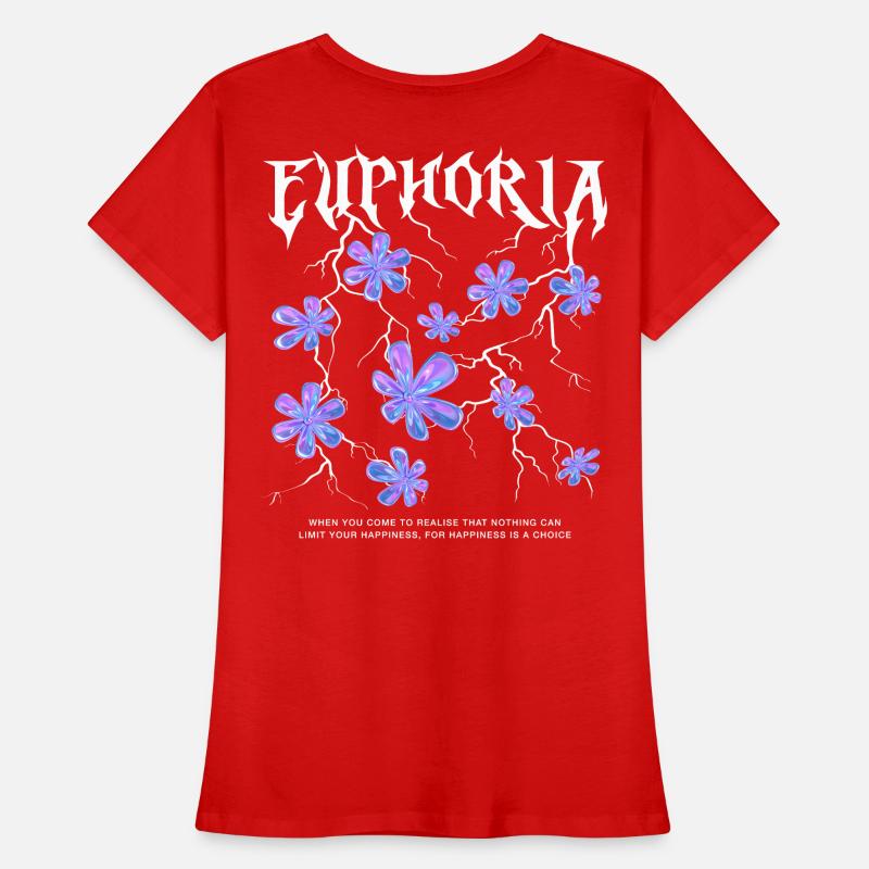 Euphorie Éclair Fleurs T-shirt bio Premium Femme